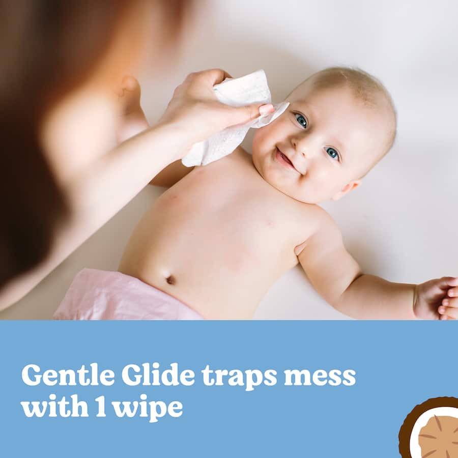 Huggies Thick Baby Wipes Coconut Oil 80pack