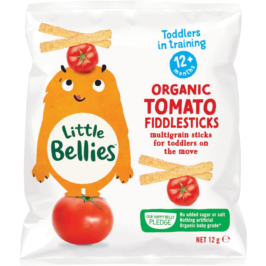 Little Bellies Organic Baby Snacks Tomato Fiddlesticks 12g