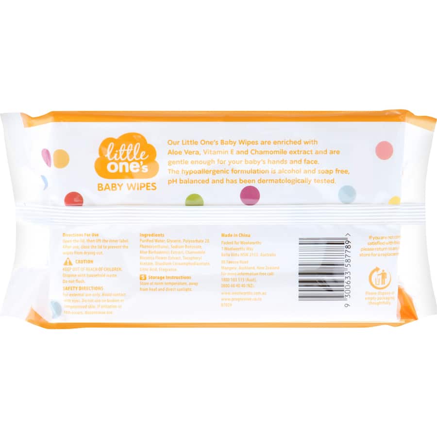 Little Ones Baby Wipes Scented 80pack