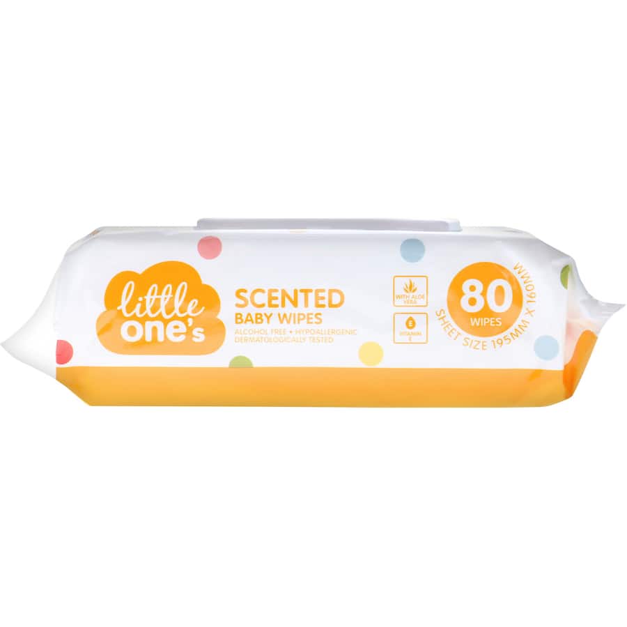 Little Ones Baby Wipes Scented 80pack