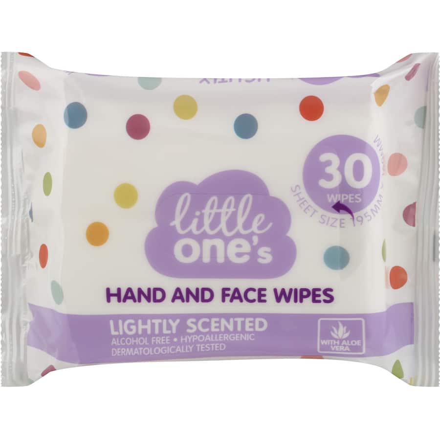 Little Ones Baby Wipes Hand & Face 30pack