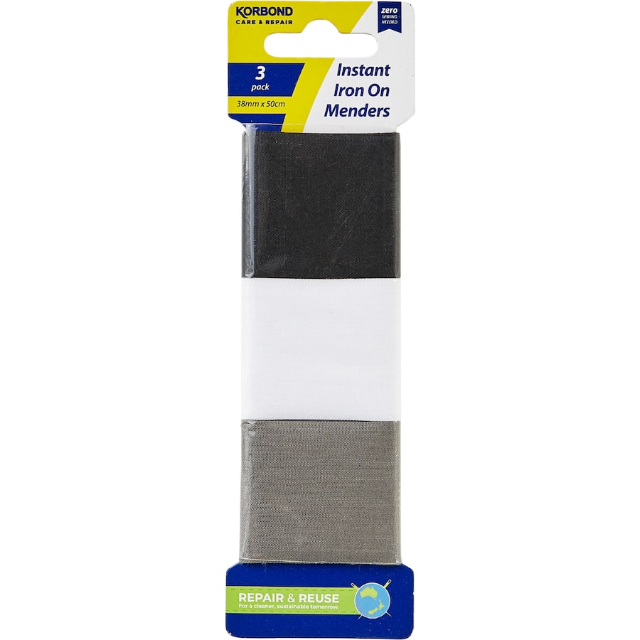 Korbond Iron On Mender 3pack