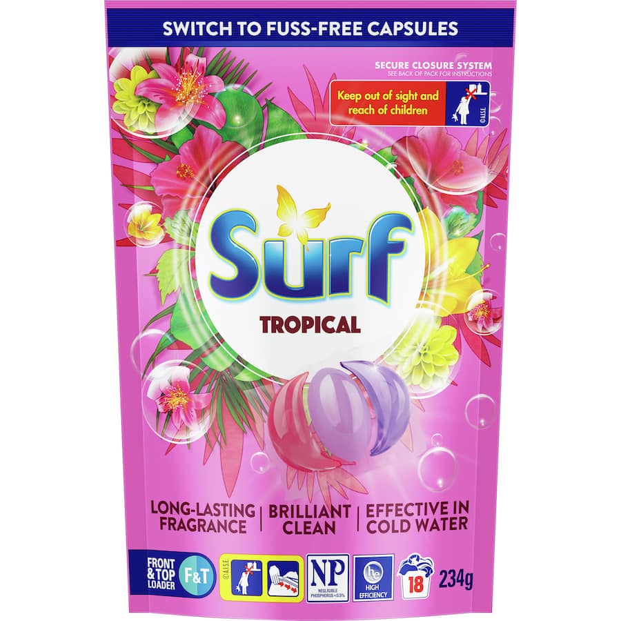 Surf Laundry Capsules Tropical 234g 18pack