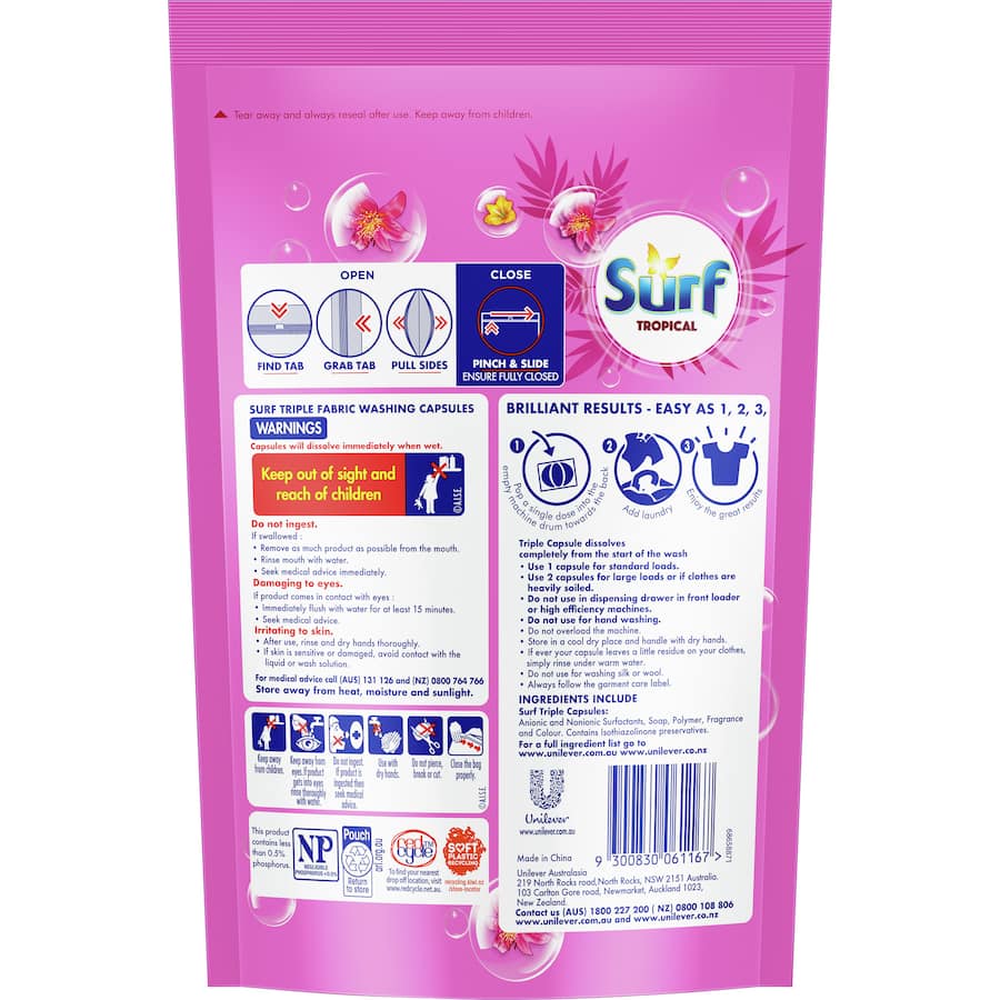 Surf Laundry Capsules Tropical 234g 18pack