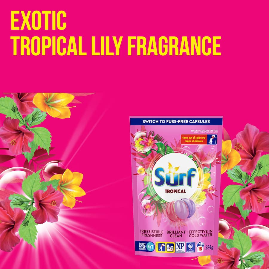 Surf Laundry Capsules Tropical 234g 18pack