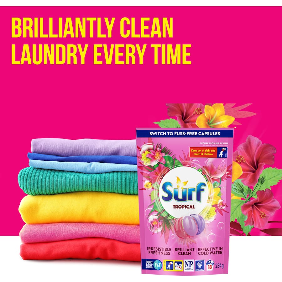 Surf Laundry Capsules Tropical 234g 18pack