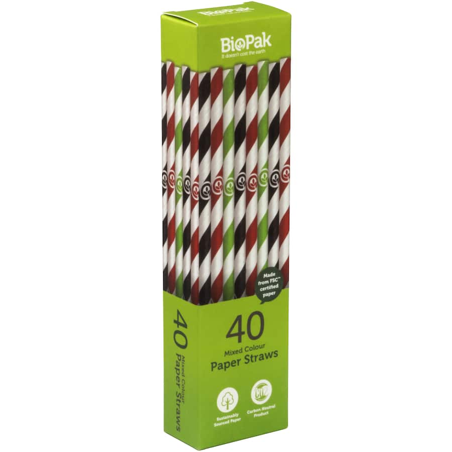 Biostraw Straws Paper 40pack