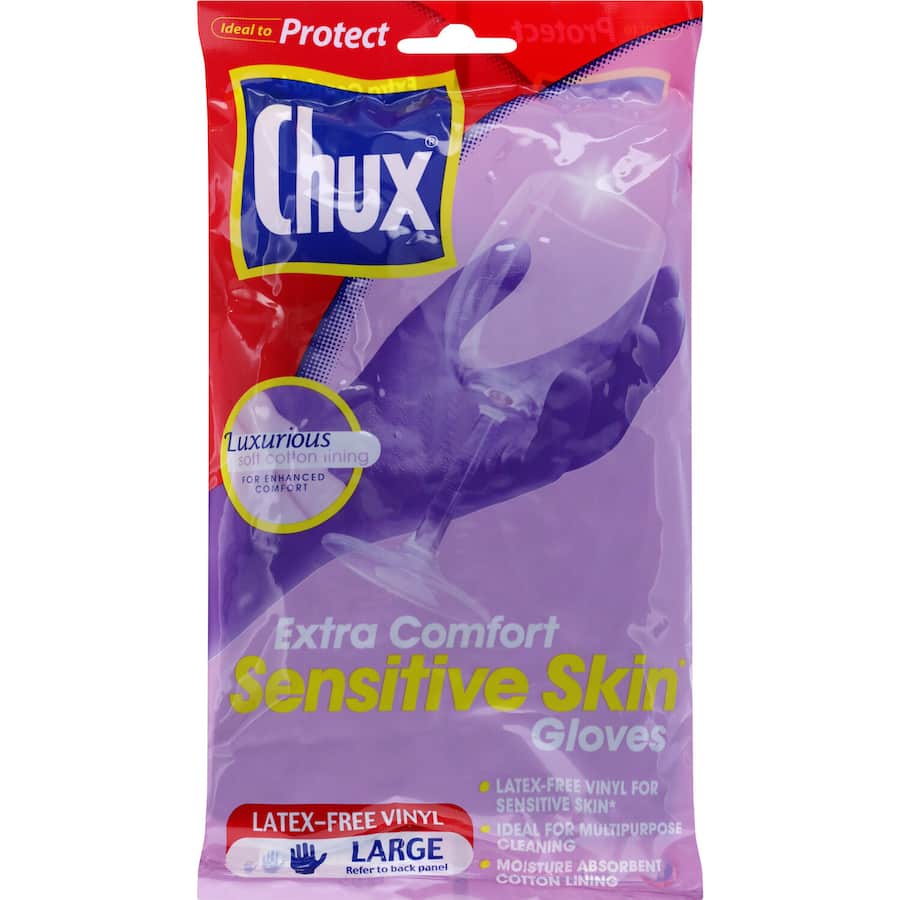Chux Gloves Extra Comfort Large 1pr