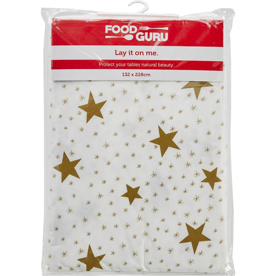 Food Guru Table Cloth Flannel Back 132 X 228cm Each