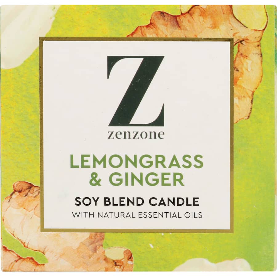 Zenzone Scented Candle Lemongrass & Ginger 260g