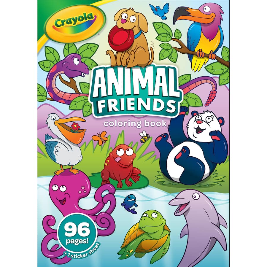 Crayola Coloring Book Animal Friends 1ea
