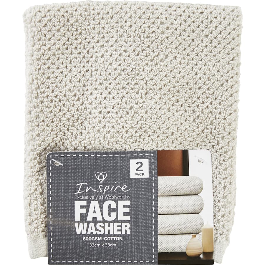 Inspire Face Washer 2pack