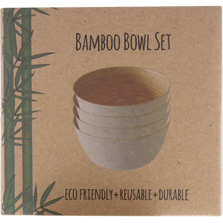 Eco Warrior Bamboo Bowls 4pack