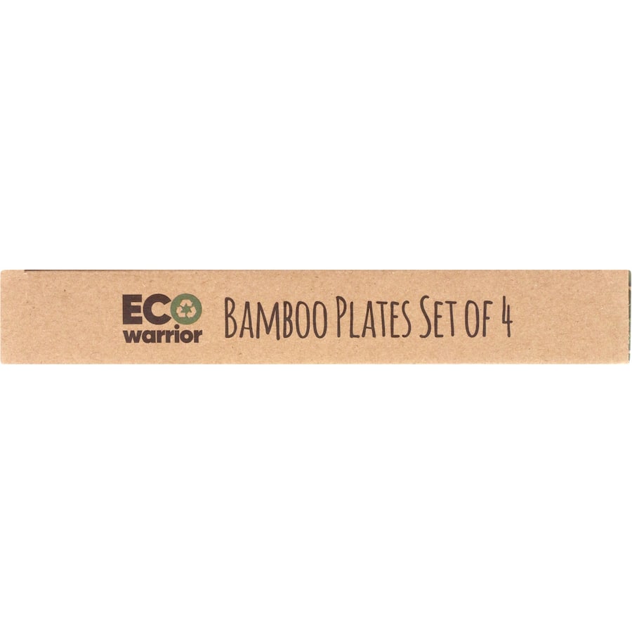 Eco Warrior Bamboo Plates Set 4pack