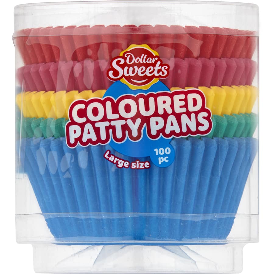 Dollar Sweets Large Patty Pans Assorted 100pack