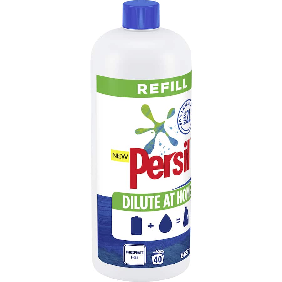 Persil Laundry Liquid Active Dilute At Home Refill 665mL