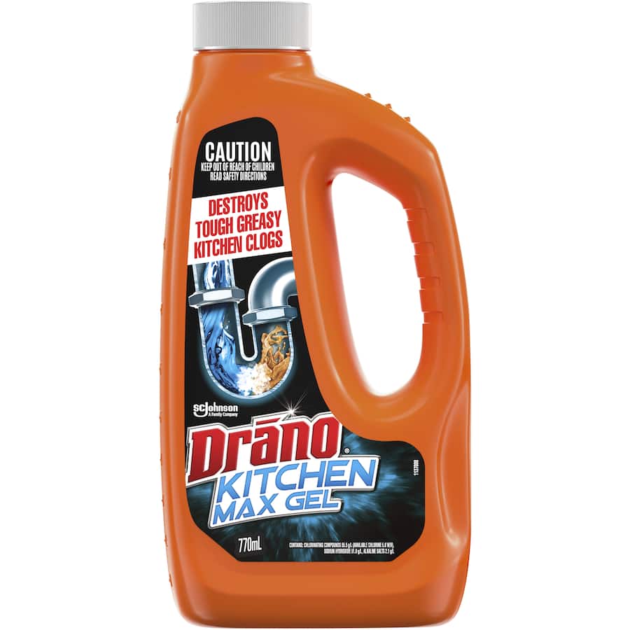 Drano Drain Cleaner Kitchen Max Gel 770mL