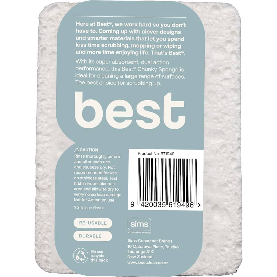 Best Eco Chunky Sponge 1pack