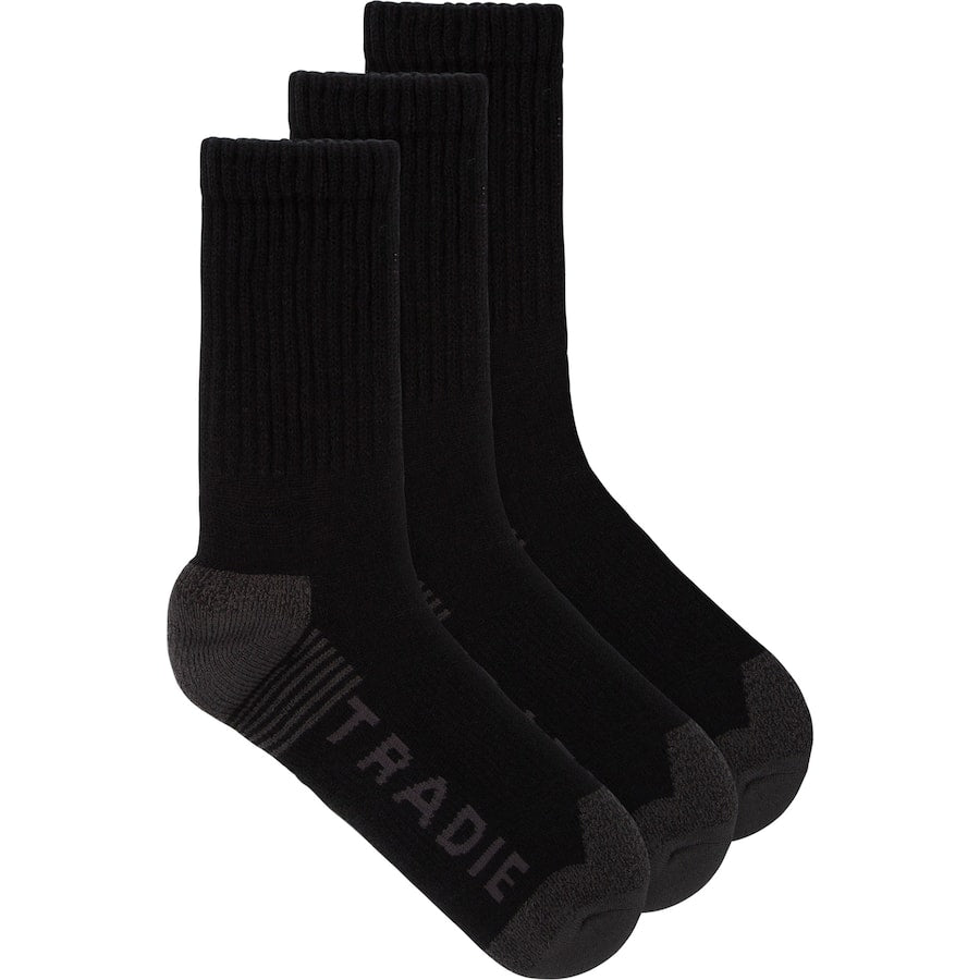 Tradie Mens Socks Acrylic Size 7-10 3pack