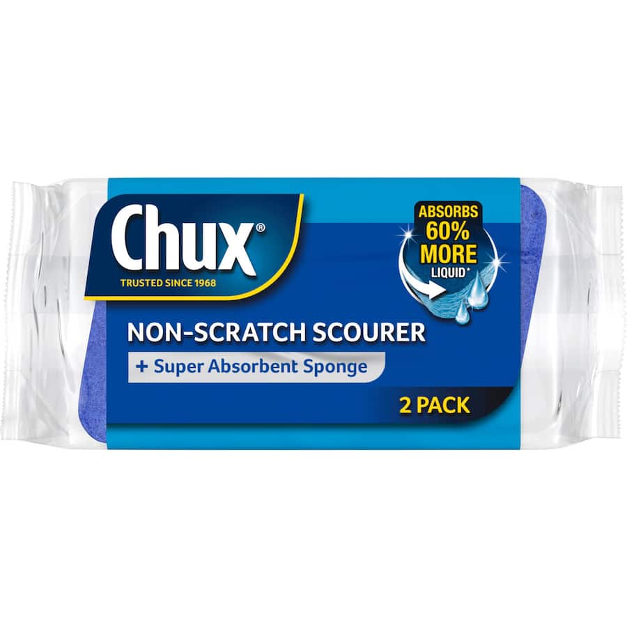 Chux Scourer Non Scratch 2pack