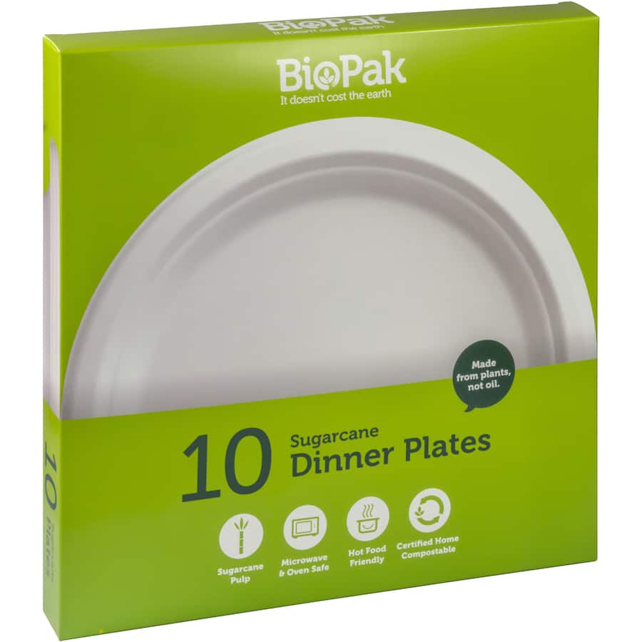 Biopak Plates 25cm 10pack