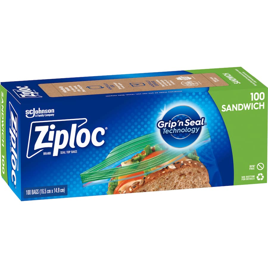 Ziploc Sandwich Bags 100pack