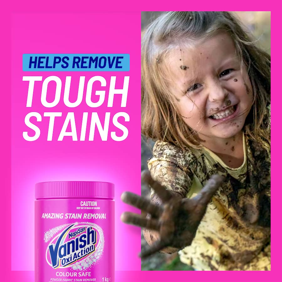Vanish Napisan Oxi Action Stain Remover Colour Safe Powder 1kg
