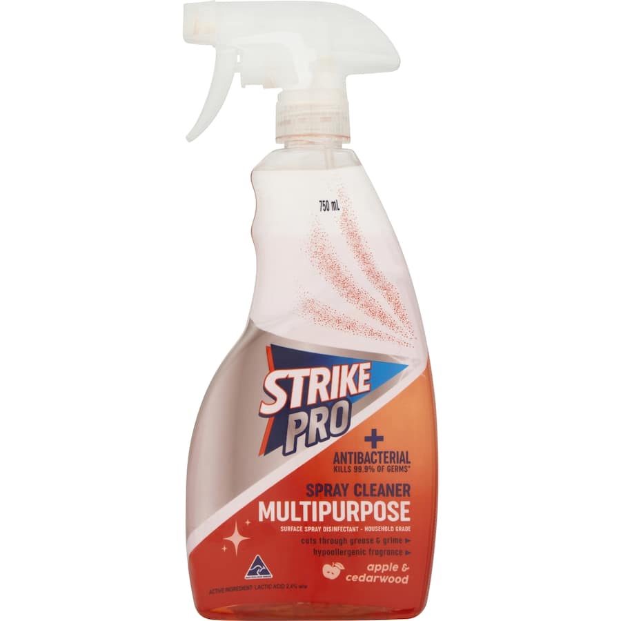 Strike Pro Multipurpose Cleaner Antibacterial Trigger 750mL