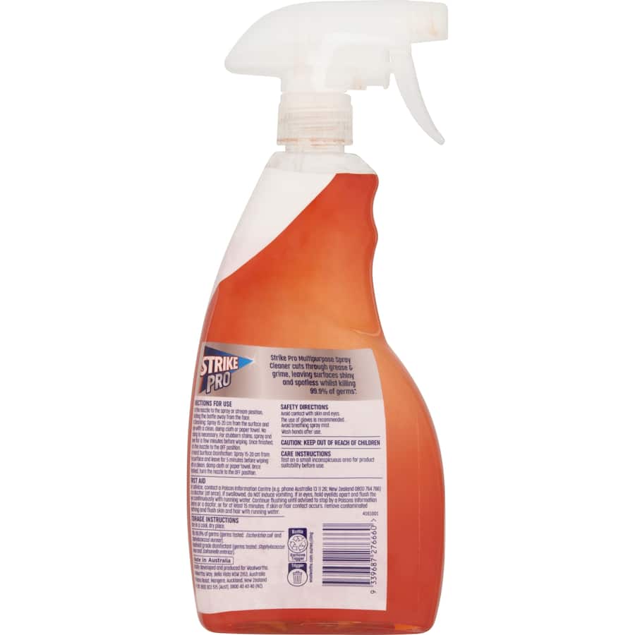 Strike Pro Multipurpose Cleaner Antibacterial Trigger 750mL