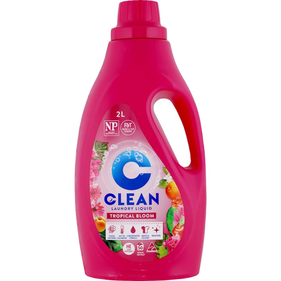 Clean Laundry Liquid Tropical Bloom 2L