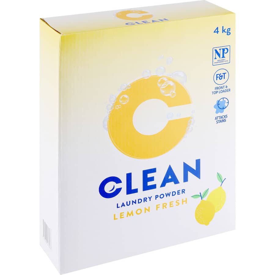 Clean Laundry Powder Lemon Concentrate 4kg