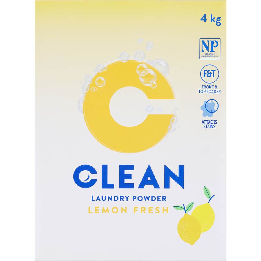 Clean Laundry Powder Lemon Concentrate 4kg