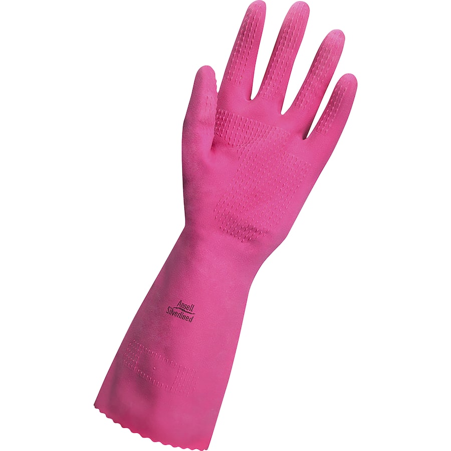 Vileda Ansell Smooth Silverlined Gloves Medium 1 pair