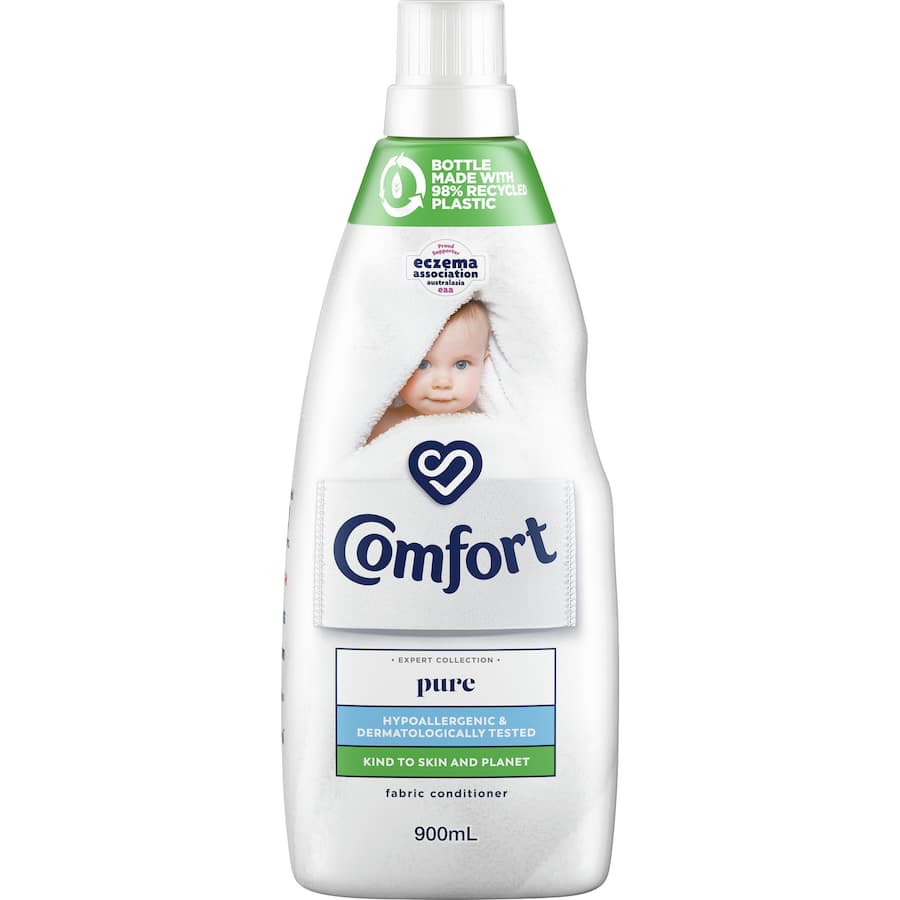 Comfort Fabric Softener Conditioner Pure White Bottle 900mL