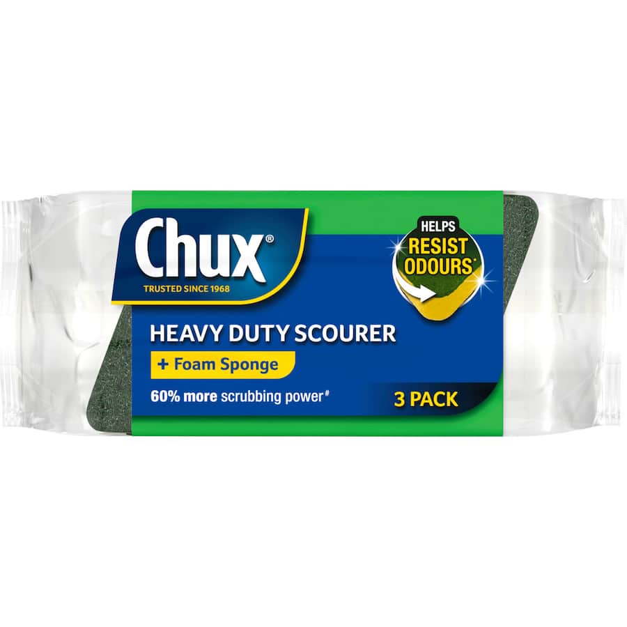 Chux Heavy Duty Kitchen Scrubs 3pack