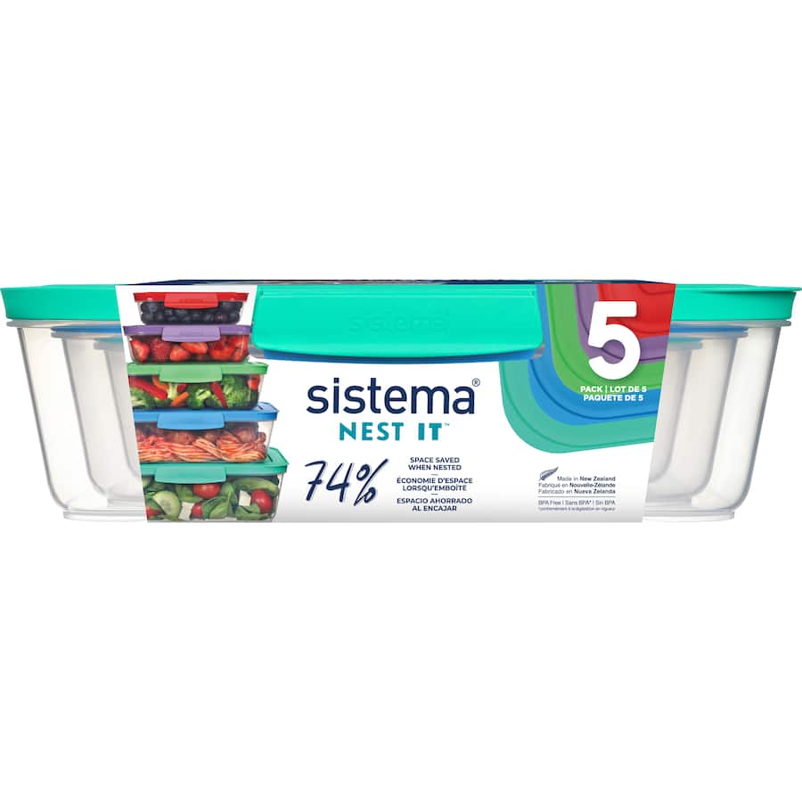 Sistema Nest It Containers 5pack