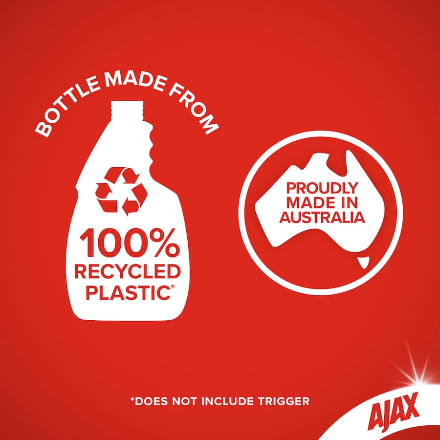 Ajax Spray N Wipe Glass Cleaner Anti Streak Fog & Scratch Trigger 500mL