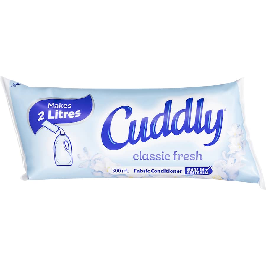 Cuddly Fabric Softener Classic Fresh Pouch 300mL