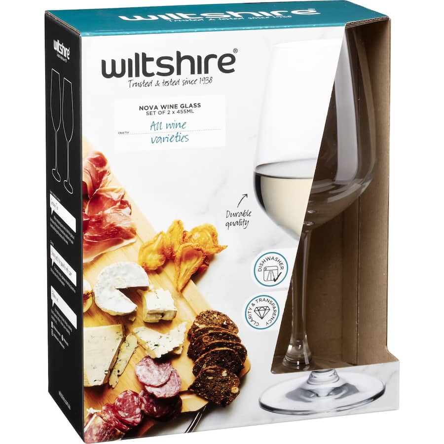 Wiltshire Nova Glasses Wine 2pack 455mL