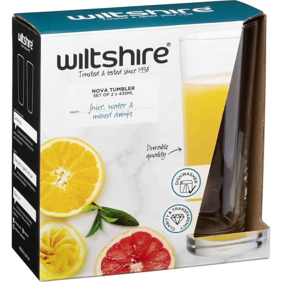 Wiltshire Nova Tumblers Set 435ml 2pack