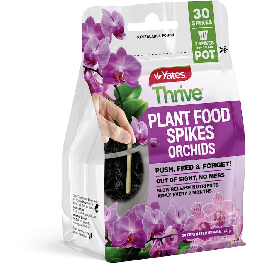 Yates Thrive Plant Food Spikes Orchids Bag 30pack