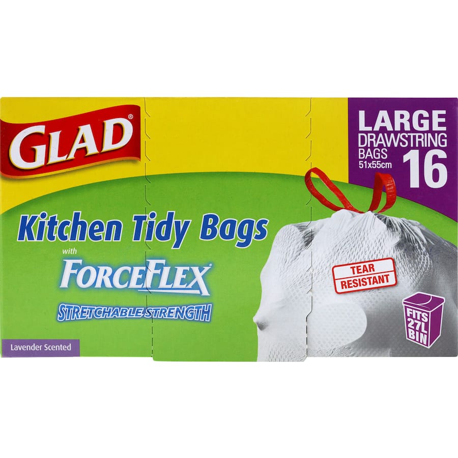 Glad Bin Liners Drawstring Large 16pack
