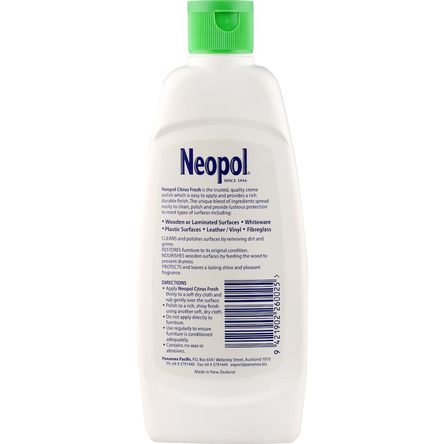 Neopol Furniture Polish All Purpose Creme Citrus Fresh 300mL
