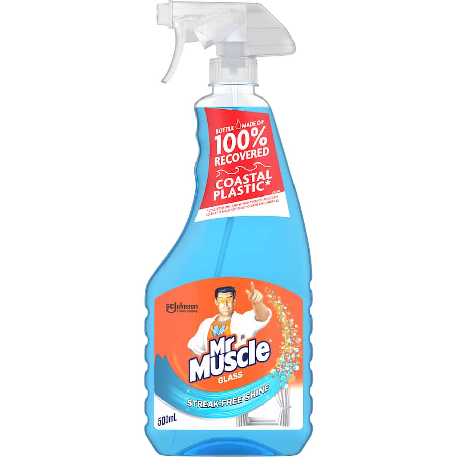 Mr Muscle Glass Cleaner Blue Trigger 500mL