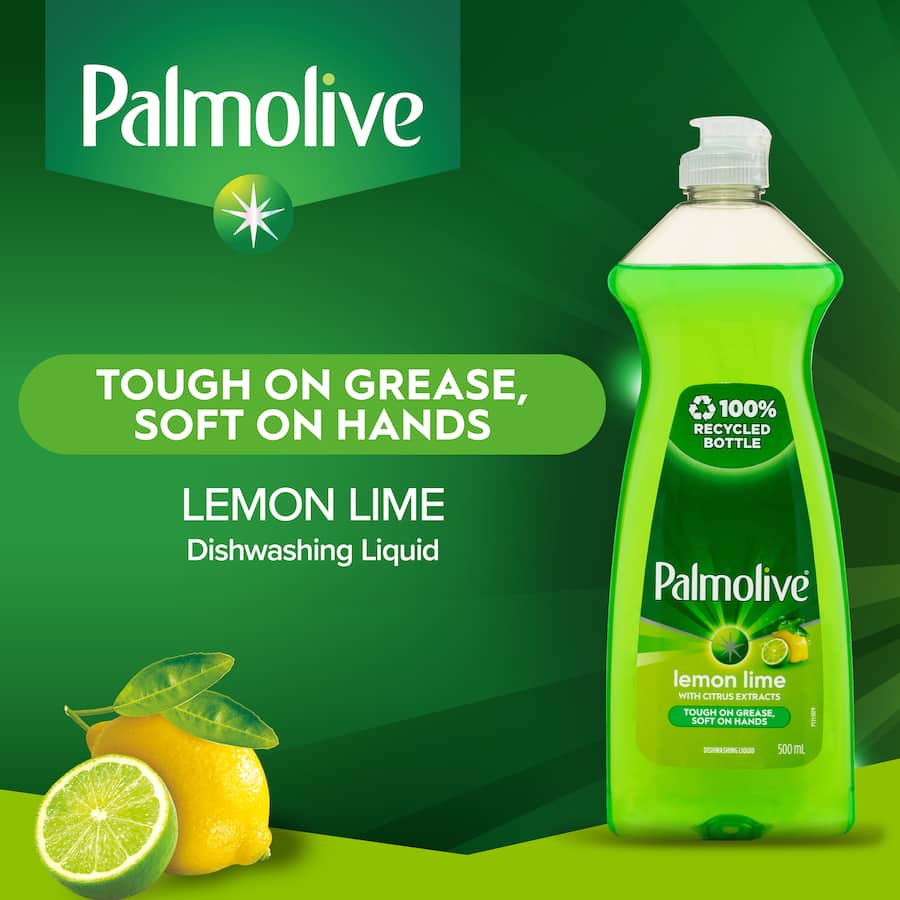 Palmolive Dishwash Liquid Lemon Lime 500mL