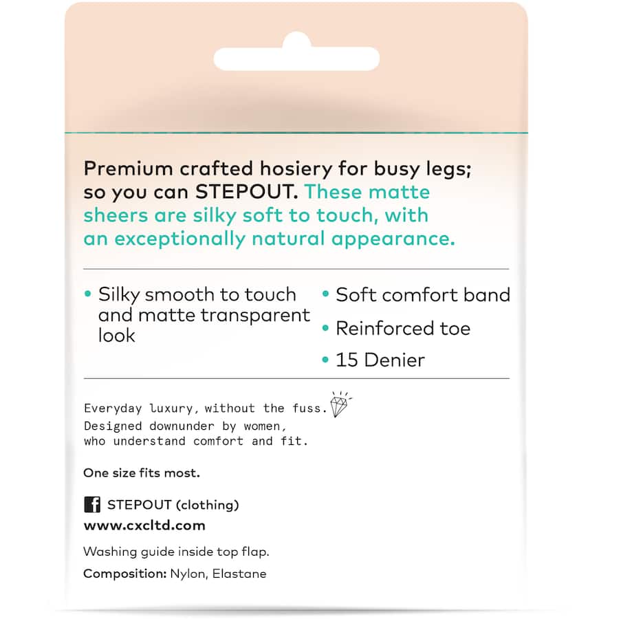 Stepout Du Jour Sheer Knee Highs Bare 15d 2pr