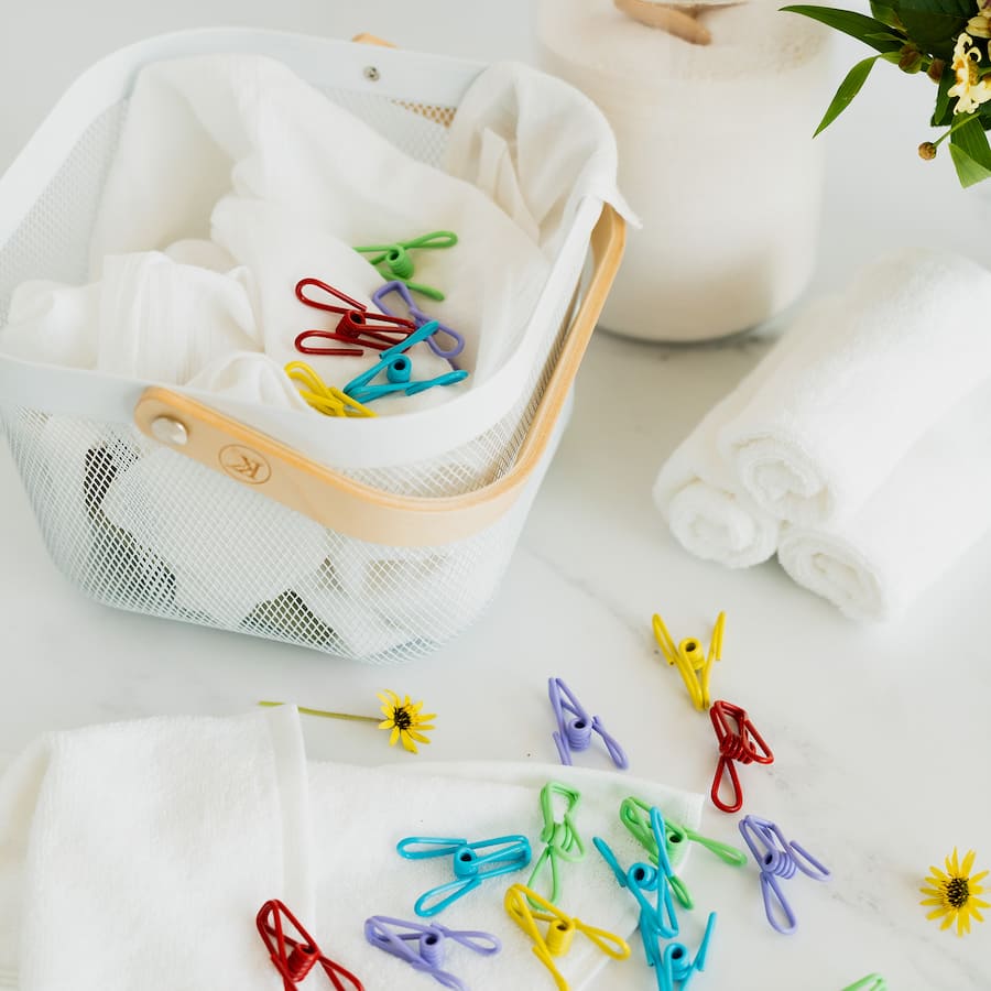 Pvc Coated Steel Clothes Pegs 20pack