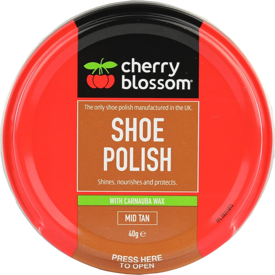 Cherry Blossom Shoe Polish Mid Tan 40g