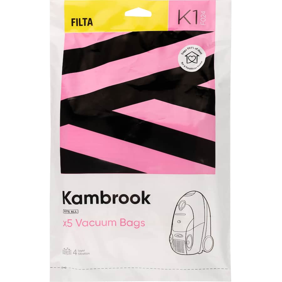 Kambrook Filta Vacuum Bags 5pack