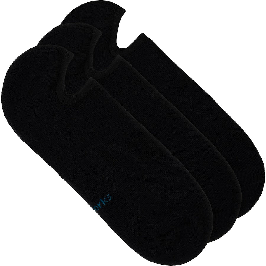 Underworks Mens Socks No Show Cushioned Socks 7-11 3pack